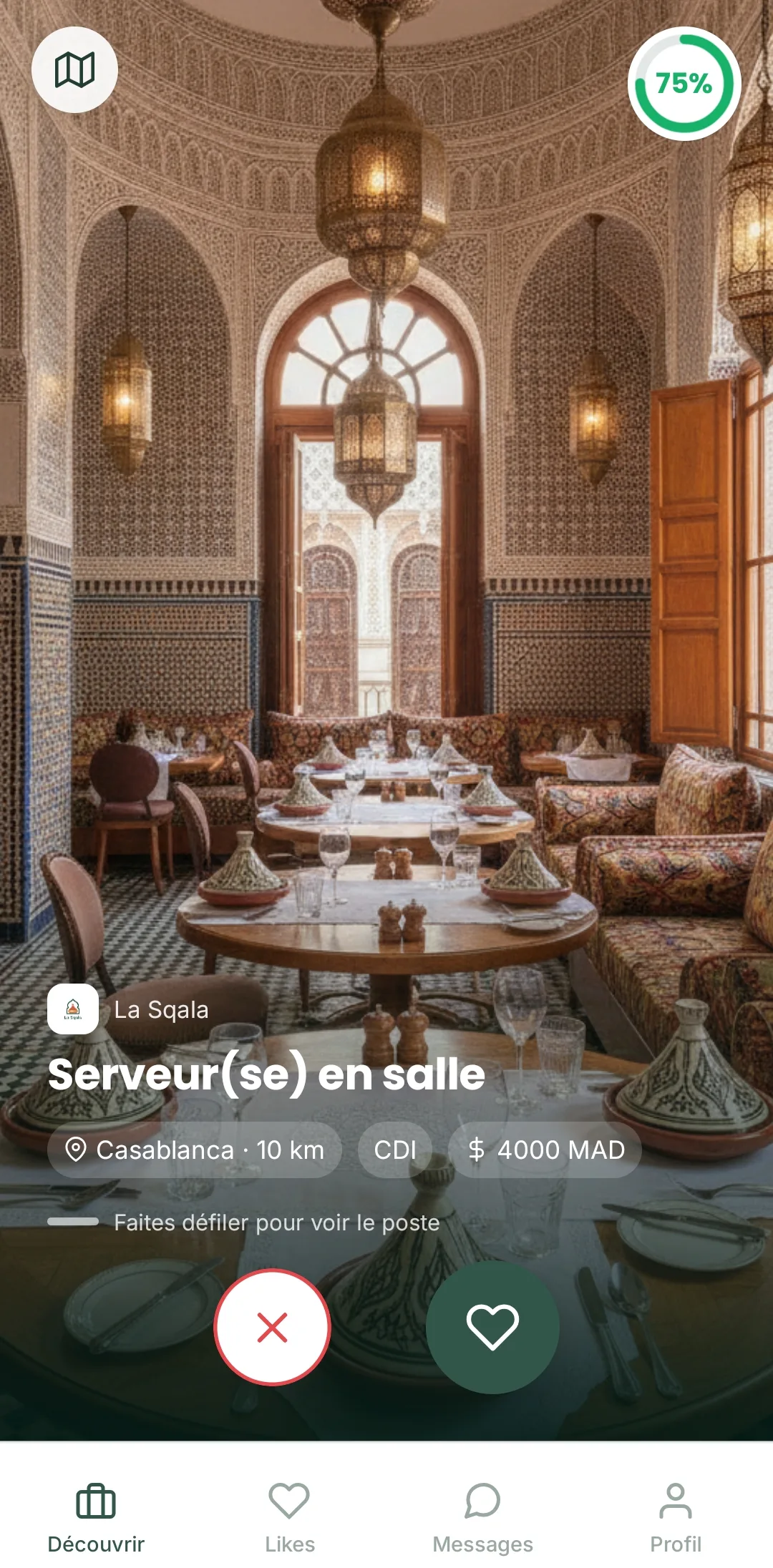 Khadem, job matching app